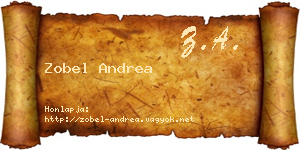 Zobel Andrea névjegykártya